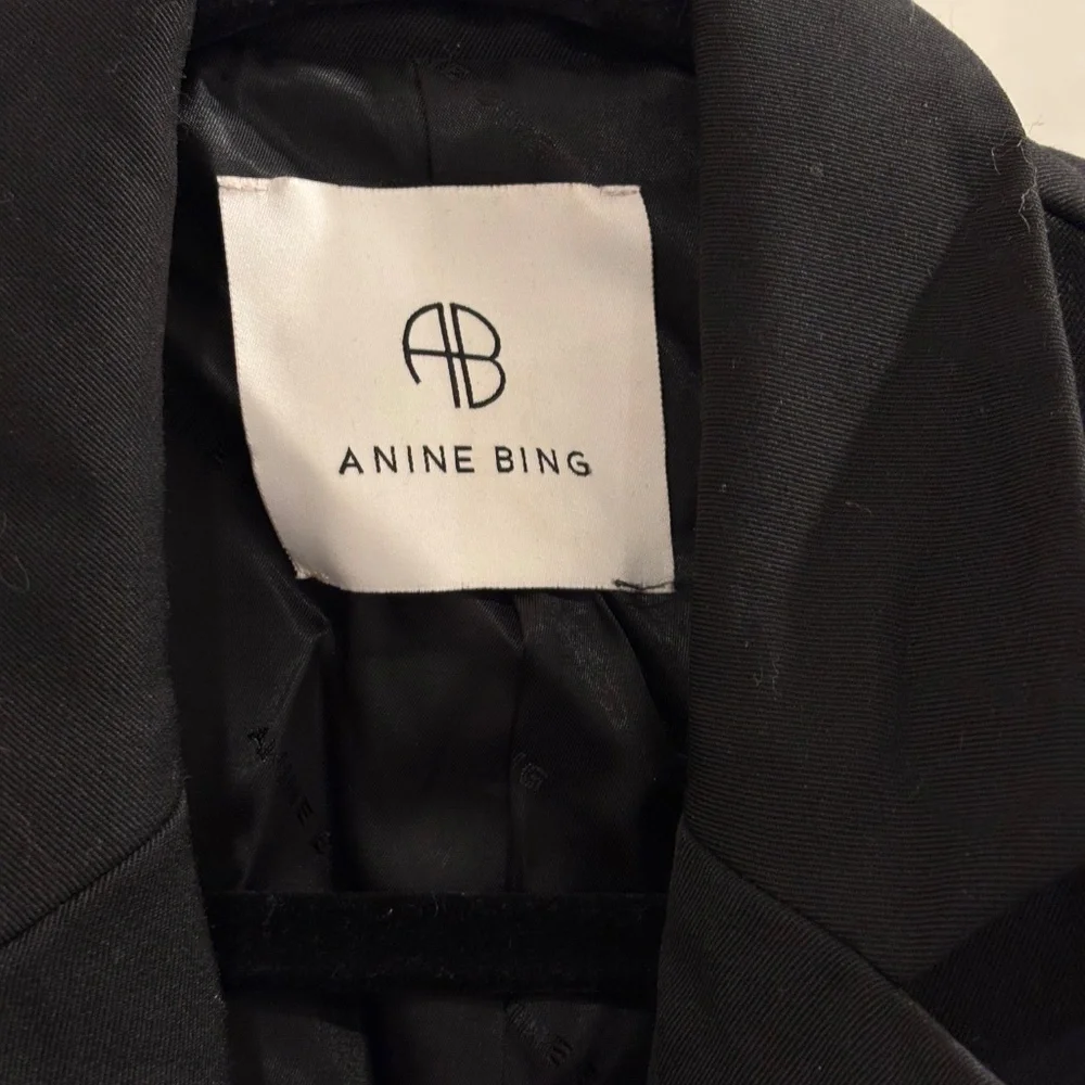 Anine Bing Quinn Blazer | Black | Size S - Picture 10 of 12